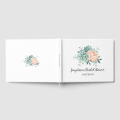 Peony Succulents Floral Waterverf Vrijgezellenfees Gastenboek (Volledig)