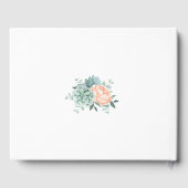 Peony Succulents Floral Waterverf Vrijgezellenfees Gastenboek (Achterkant)