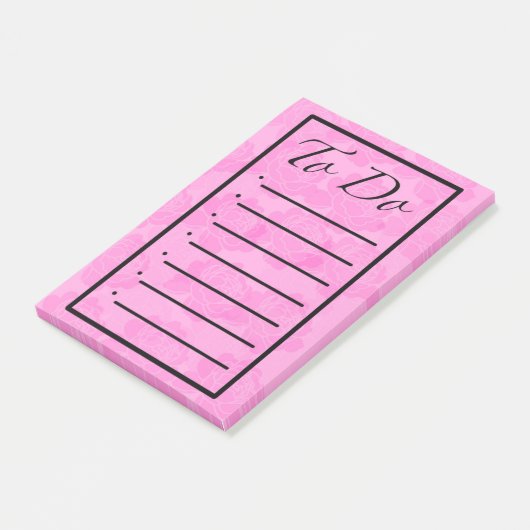 Peony To Do List Post it Notes (Schuin)