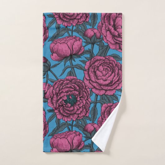 Peony-tuin Bad Handdoek (Handdoek)