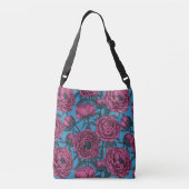 Peony-tuin Crossbody Tas (Achterkant)