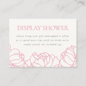 Peony Tuin Display Douche Behuizing Kaart (Voorkant)