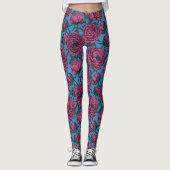 Peony-tuin Leggings (Voorkant)