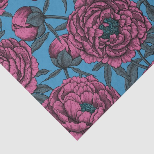 Peony-tuin Tissuepapier (Detail)