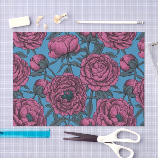 Peony-tuin Tissuepapier (Craft)