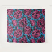 Peony-tuin Wandkleed (Voorkant (horizontaal))