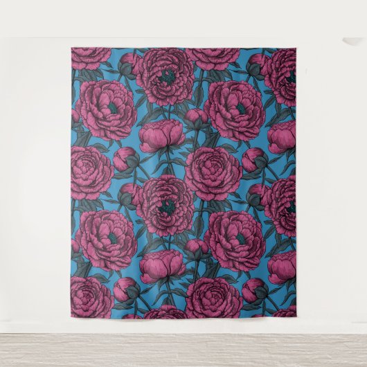 Peony-tuin Wandkleed (Voorkant)