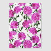 Peony. Vellum Uitnodigingen (Voorkant)