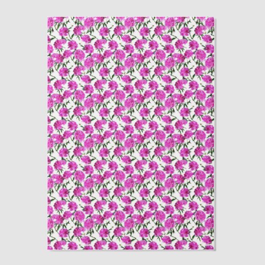 Peony. Vellum Uitnodigingen (Voorkant)