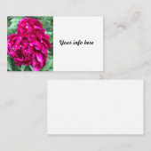 Peony Visitekaartje (Voorkant / Achterkant)