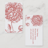 Peony Visitekaartje (Voorkant / Achterkant)
