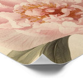 Peony Watercolor Elegance Poster (Hoek)