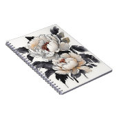 Peony - Watercolor flowers Notitieboek (Rechterzijde)