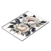 Peony - Watercolor flowers Notitieboek (Linkerzijde)