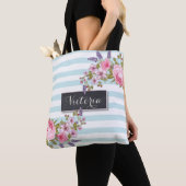 Peony Waterverf Floral Specialized Tas (blauw) (Dichtbij)