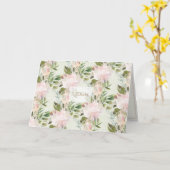 Peony Waterverf gepersonaliseerde briefpapier Kaar Kaart (Gele Bloem)