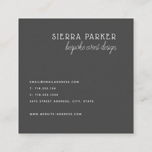 Peony Waterverf Visitekaartje (Achterkant)