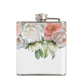 Peony Wedding Bruids Bachelorette Naam Heupfles (Achterkant)