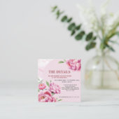 Peony Wedding Details for Wedding  Informatiekaartje (Staand voorkant)