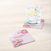 Peony Wedding Kartonnen Onderzetters (Insitu)
