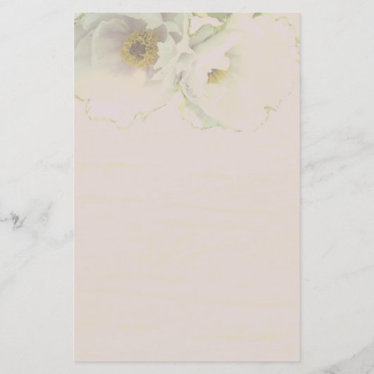 Peony Wedding Mauve Stationery (Achterkant)