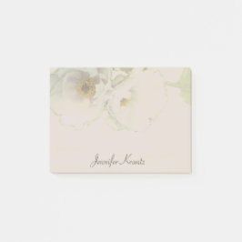 Peony Wedding Mauve Stationery Post-it® Notes