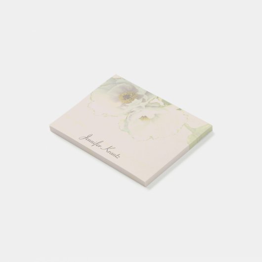 Peony Wedding Mauve Stationery Post-it® Notes (Schuin)