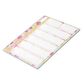 Peony Weekly Planner Notitieblok (Schuin)