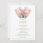 Peony Whisper Wedding Invitation Kaart (Voorkant)