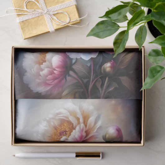 Peony Whispers Decoupage Tissuepapier (Geschenk)