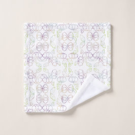 Peony, White Washandje