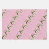 Peony Wrapping Paper Flat Sheet Set van 3 (Voorkant 2)