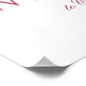 Peony Wreath Waterverf Welcome Baptism Poster (Hoek)