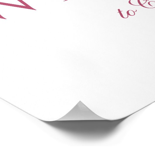 Peony Wreath Waterverf Welcome Baptism Poster (Hoek)