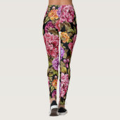 Peonys in volle bloei leggings (Achterkant)