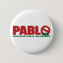 People Against Blow-up Lawn Ornaments Pin Ronde Button 5,7 Cm