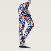 People and faces. PAF2501.DPurple BG Leggings (Rechts)