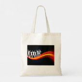 People Dansende Silhouettes Canvas tas (Achterkant)