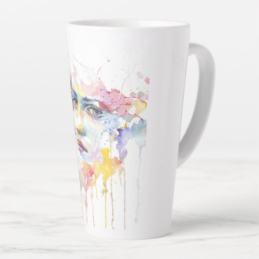 people-girl-woman-face-portrait latte mok (Rechterhoek)