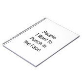 People I Want to Punch in the Face Notitieboek (Linkerzijde)