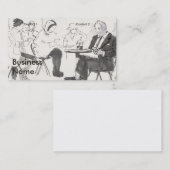 People in cafe using cell phones drawing visitekaartje (Voorkant / Achterkant)