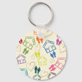 People Love Houses Sleutelhanger (Voorkant)