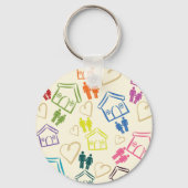 People Love Houses Sleutelhanger (Achterkant)