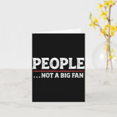 People Not A Big Fan Funny Introvert Sarcasm Mom D Kaart (Gele Bloem)