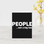 People Not A Big Fan Funny Introvert Sarcasm Mom D Kaart (Gele Bloem)