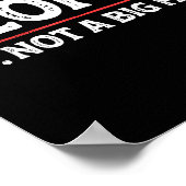 People Not A Big Fan Funny Introvert Sarcasm Mom D Poster (Hoek)