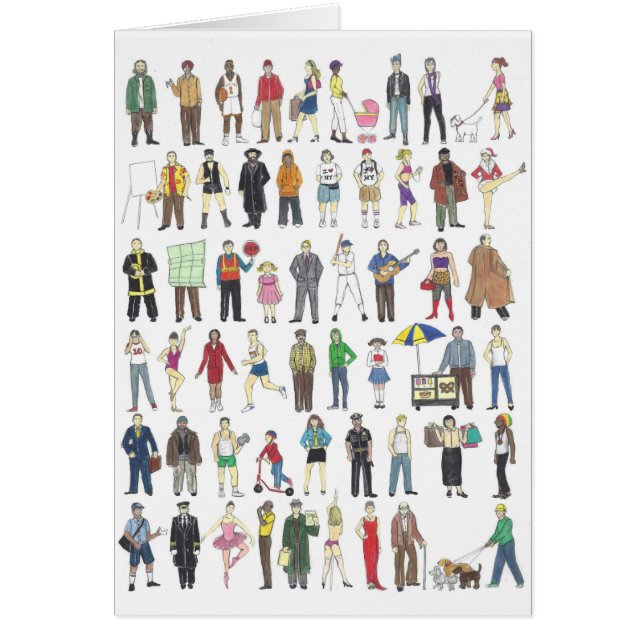 People NYC New York City Humans nabuurschapskunst (Voorkant)