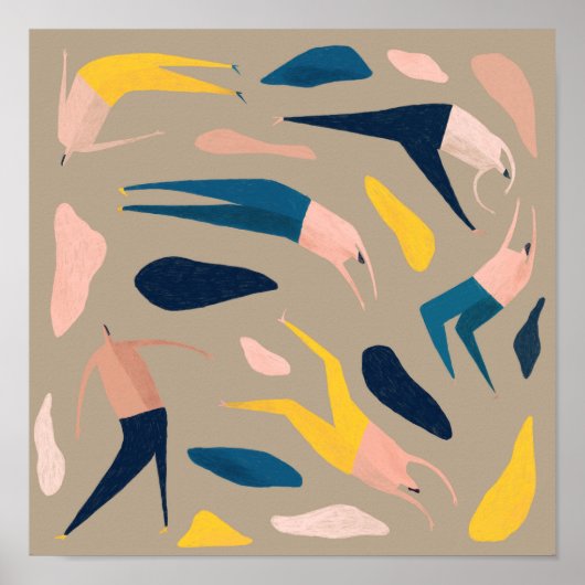 People Pattern Poster (Voorkant)