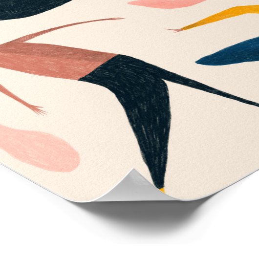 People Pattern Poster (Hoek)