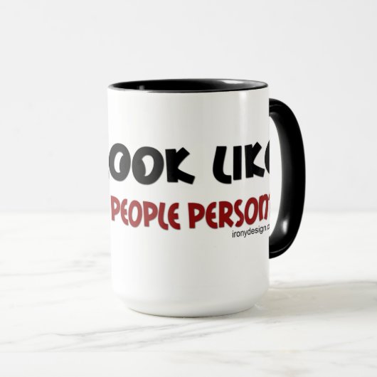 People Person Funny Gezegde Mok (Voorkant rechts)